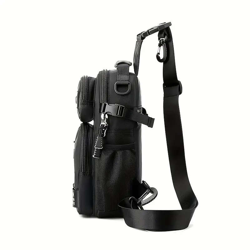 1pc Multi-Purpose Fashion Chest Bag Anti-Theft Trendy Sports Sling Backpack Lightweight Oxford Mater