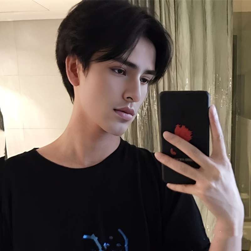 1Pc Black 10.16cm Fashion Design Wig