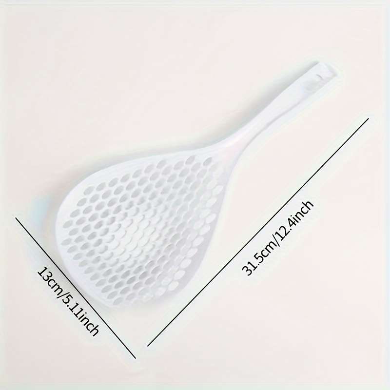 1pc Colander Spoon Scoop Colander Strainer Slotted Spoon Plastic Large Noodle Spoon Scoop