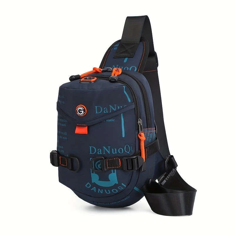 1pc Men's Sports Chest Bag Versatile Sling Backpack for Outdoor Activities Cycling Travel Durable