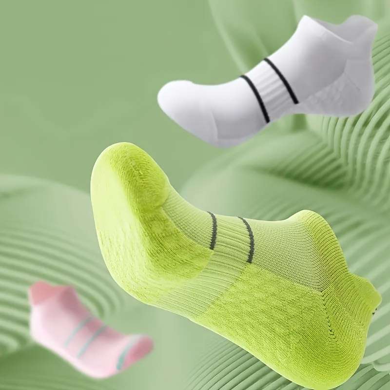5 Pairs White One Size High Elastic Socks