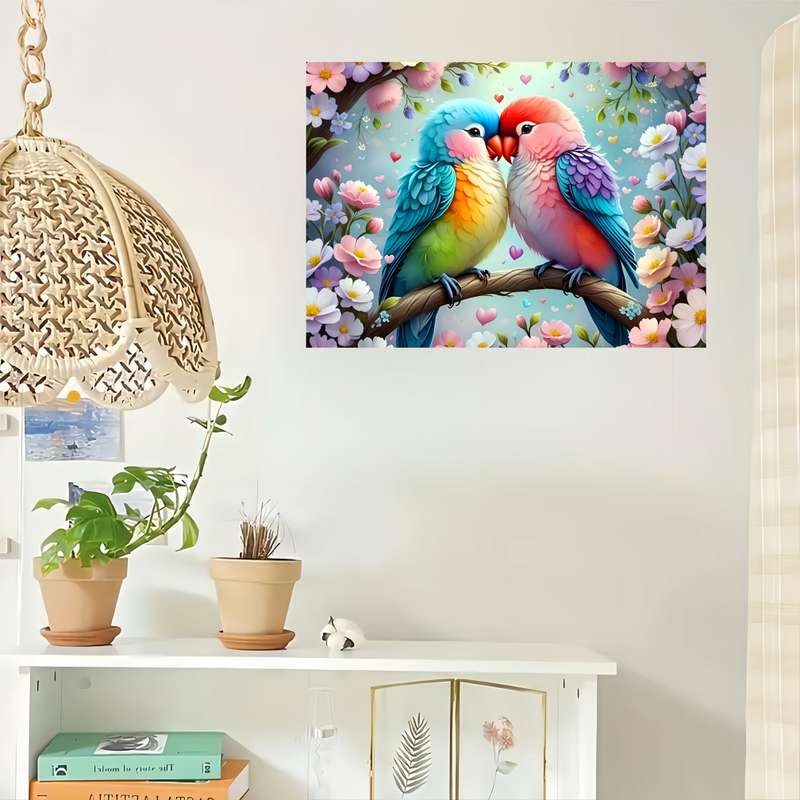 1000pcs Parrot Jigsaw Puzzle Thick Durable White Cardstock Seamless DIY Puzzle f