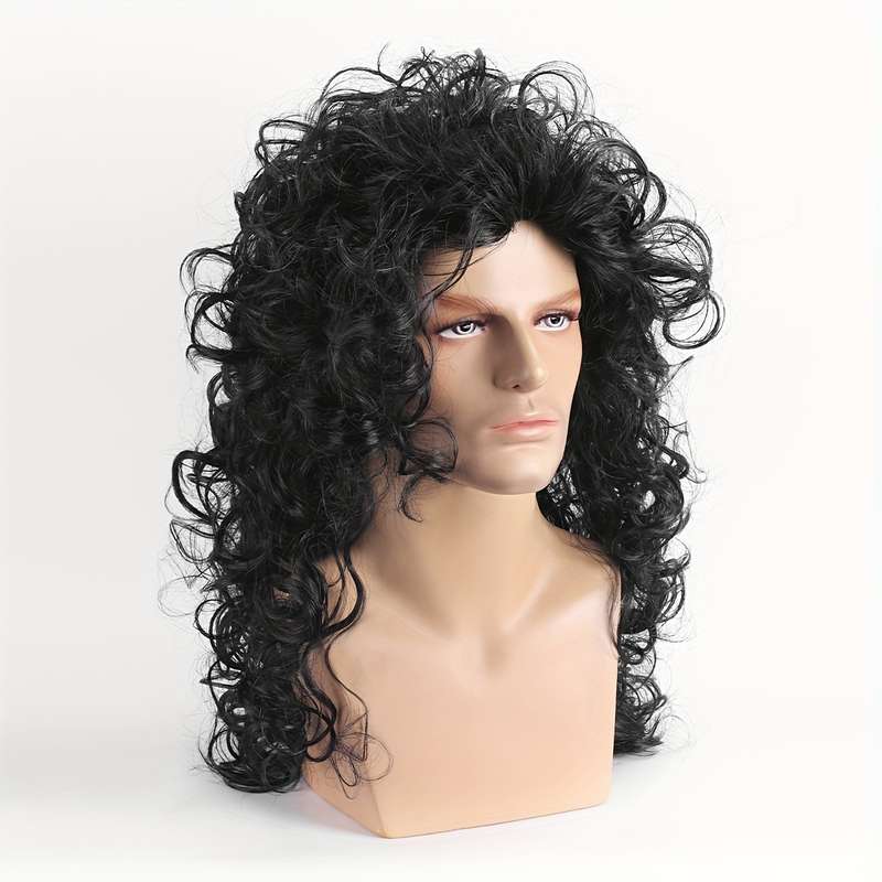 1Pc Black 60.96cm Fashion Design Wig