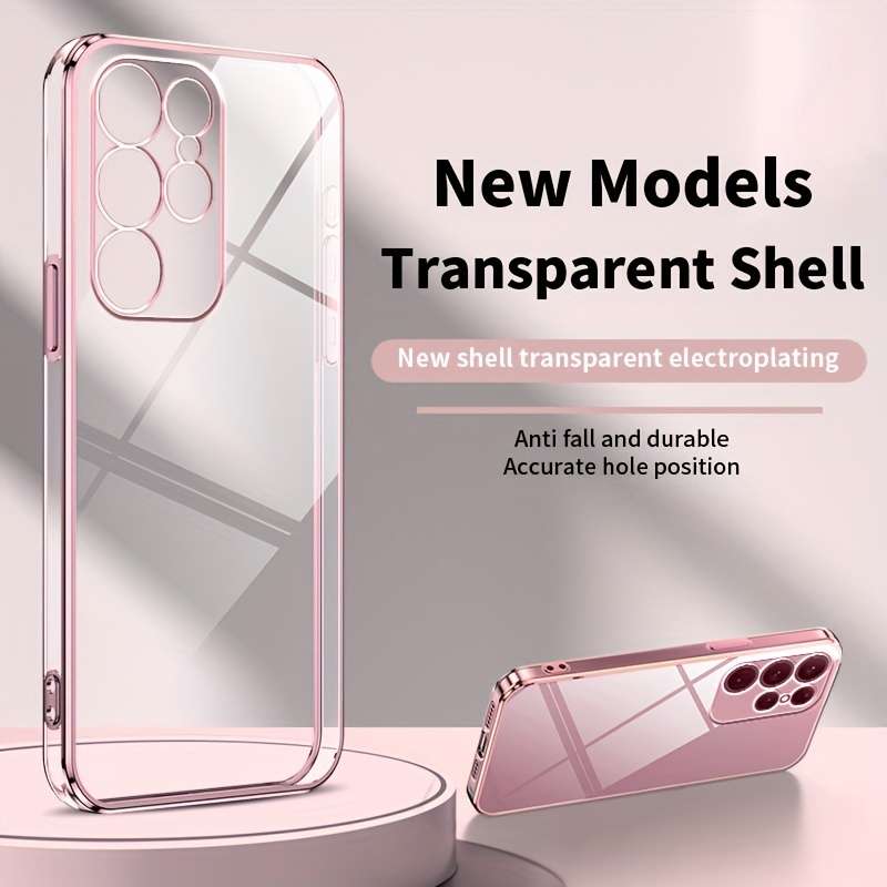 1pc Pink Color For Samsung Samsung Galaxy S23 Ultra Phone Cases