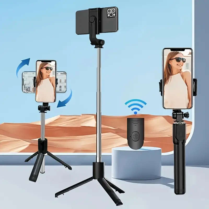 Integrated Selfie Stick Tripod