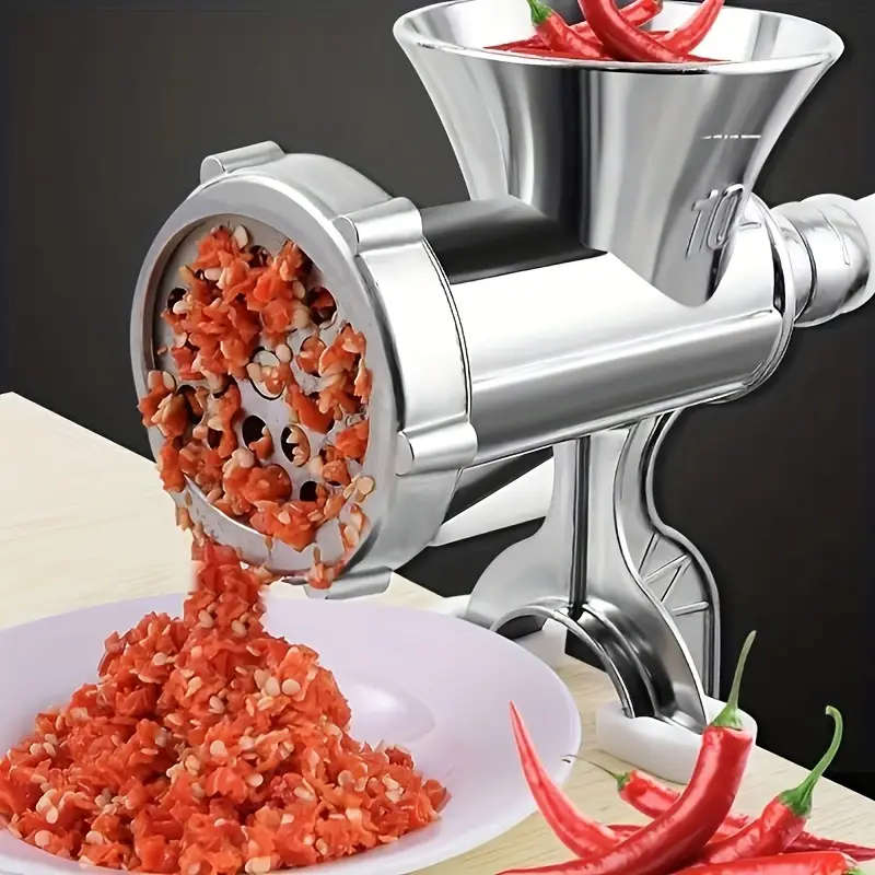 Heavy-Duty Manual Meat Grinder & Food Processor - with Hand Crank, Multi-Purpose