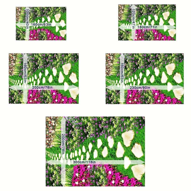 1Pc TEDwycp19693 80x160cm 31.5x62.9inch Floor Mat