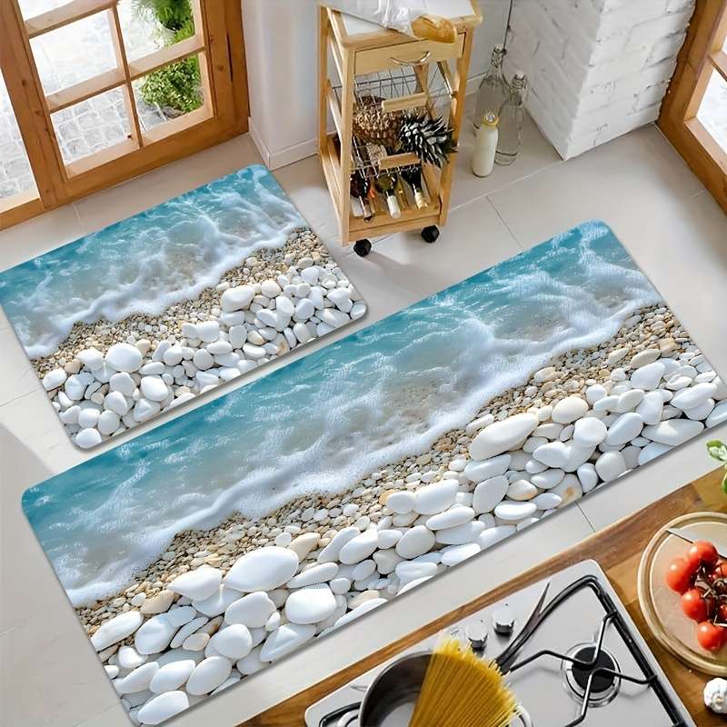 1Pc Blue 19.69x31.49inch 50x80cm Floor Mat