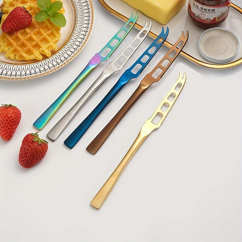 1pc Cheese Knife Stainless Steel Cheese Slicer Butter Cutting Knife Bread Fruit Jam Kitche