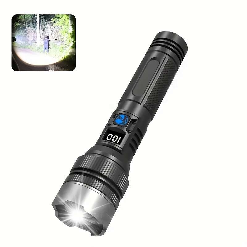 1PC Black Flashlight