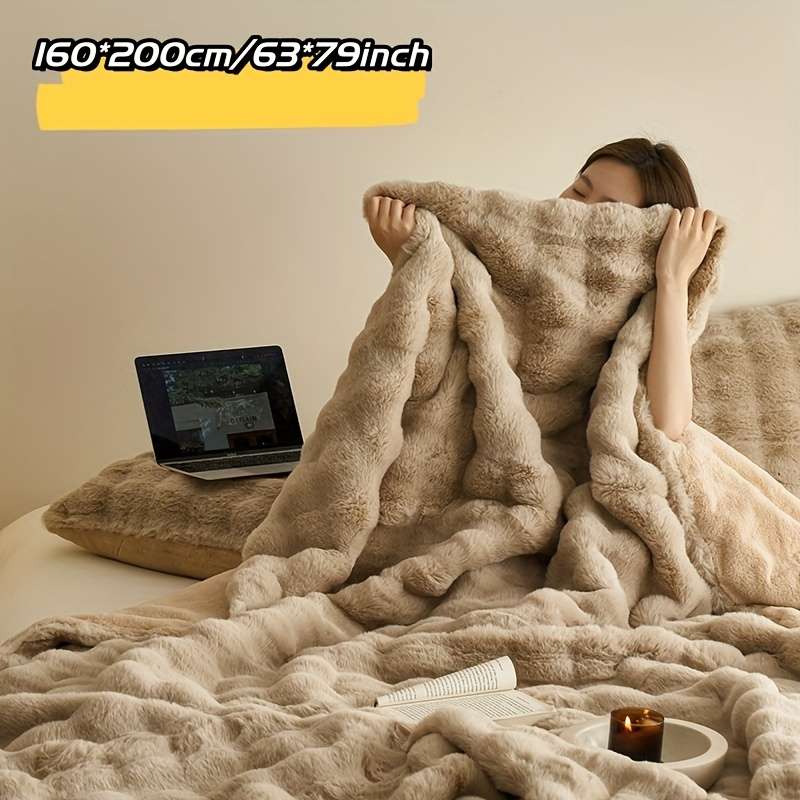 1ps Blanket Color Dark Gray size 130x160cm