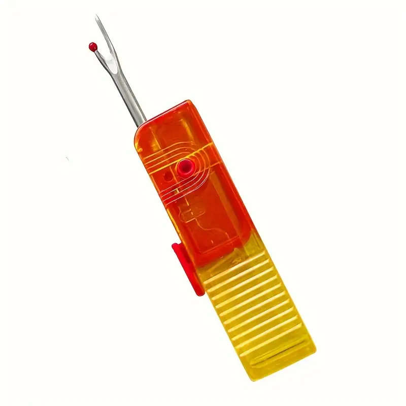 1pc Portable Foldable Seam Ripper Rotating Design for Easy Sewing Crafting, Compact Purple Yellow To