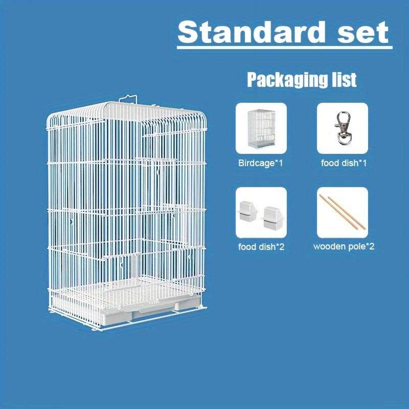 1pc Yellow 2 Grids (without Wheels) Pet Cage