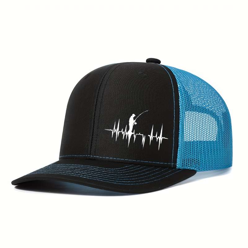 1pc A Stylish Baseball Cap Featuring a 3D Print of Outdoor Fishing Suitable for Both Men And Women