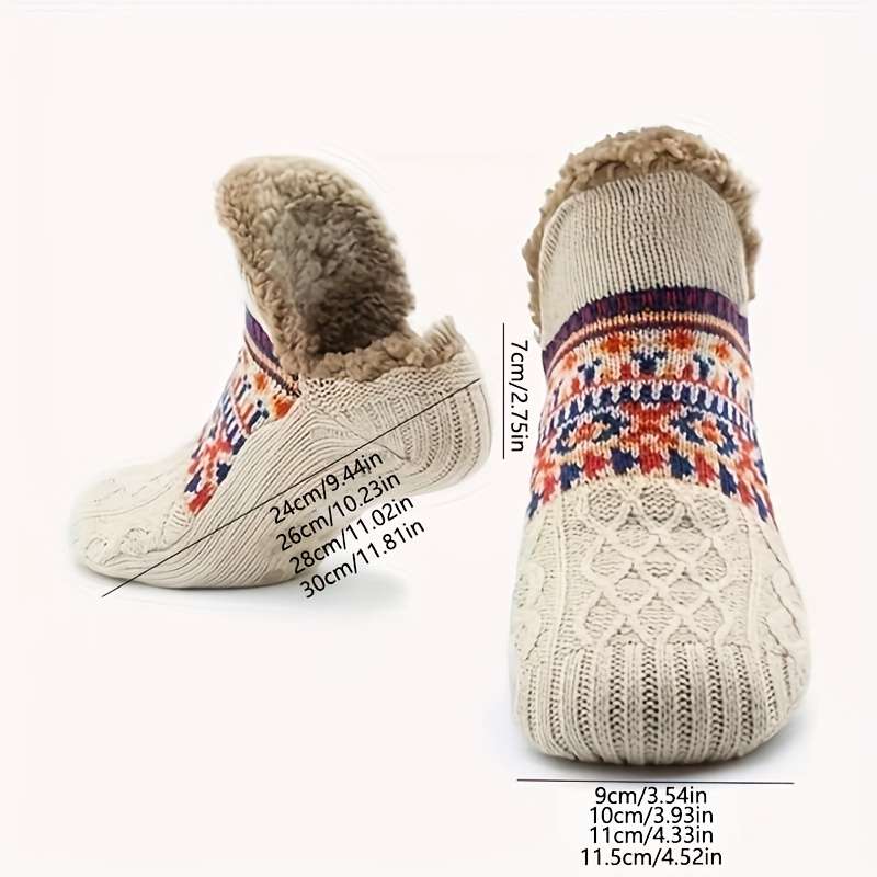 1 Pair Beige Size M Socks