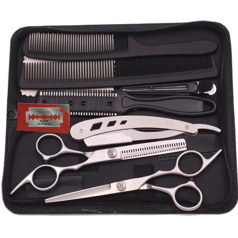 Hairdressing Scissors Stainless Hair Cutting Scissors Set Barber Thinning Shears Barber Haircut
