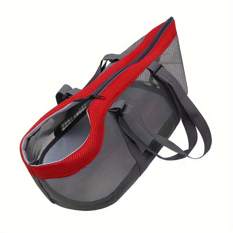 1pc Gray Red Pet Bag