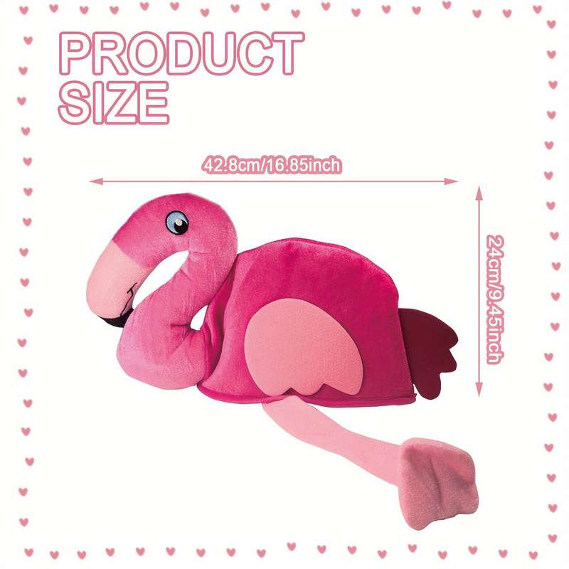 1pc Flamingo Party Hat Soft Cute Animal Costume Accessory for Carnival Birthday Bachelore