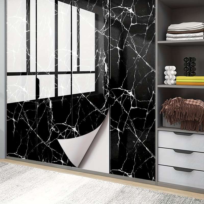 1PC Wall StickersRhineStOne Black40x100cm