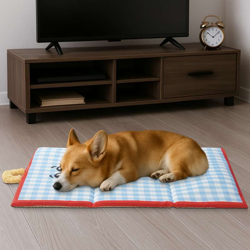 1piece Cartoon Blue Cooling Pad