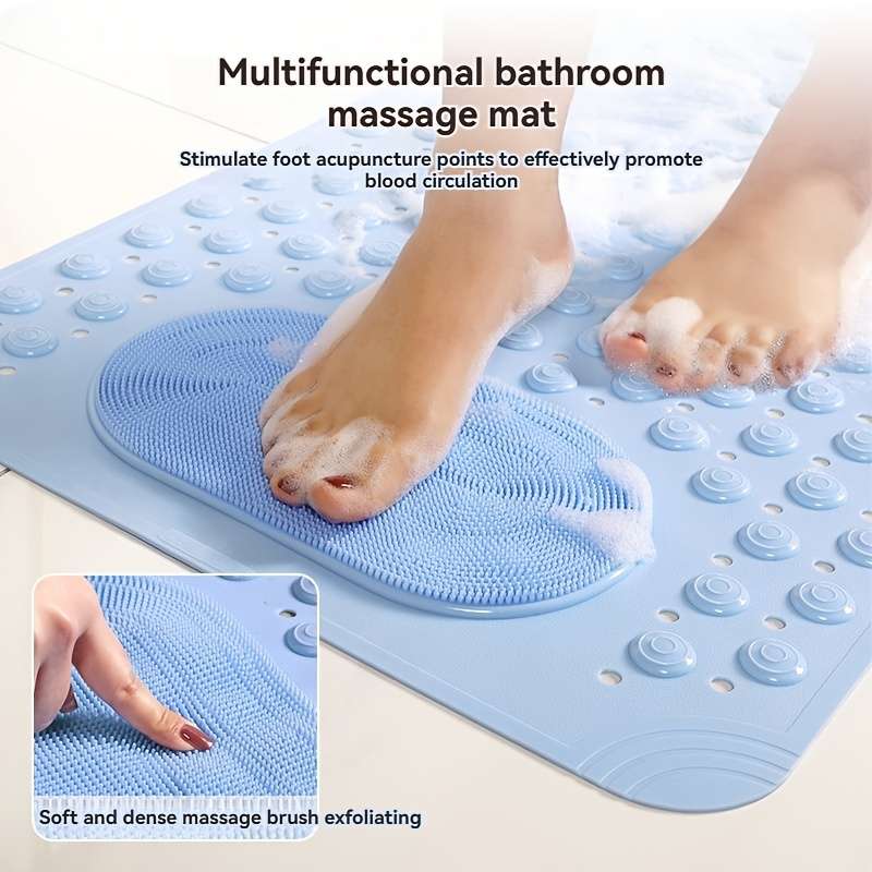 1Pc 36x70cm Light Blue Massage Model Floor Mat