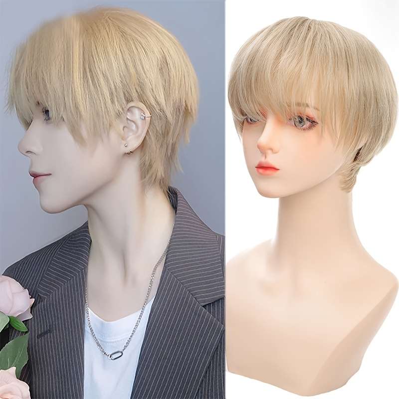 1Pc Black 15.24cm Fashion Design Wig
