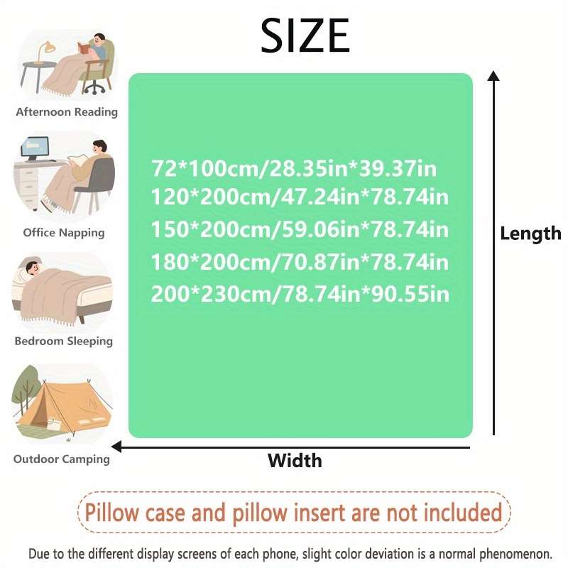 1ps Blanket Color Snowy Gray size 70cmx100cm