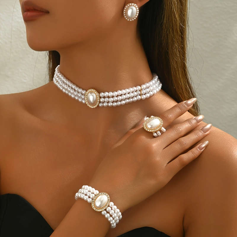 Imitation Pearl Necklace Jewelry