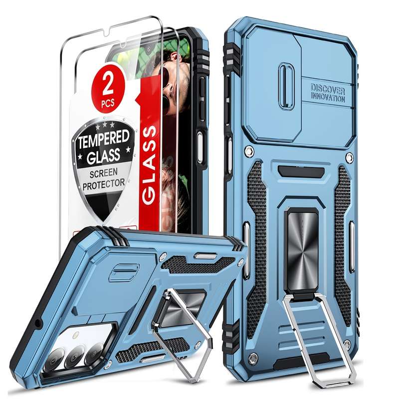 1pc Light Blue For Samsung Galaxy S24 FE Phone Cases