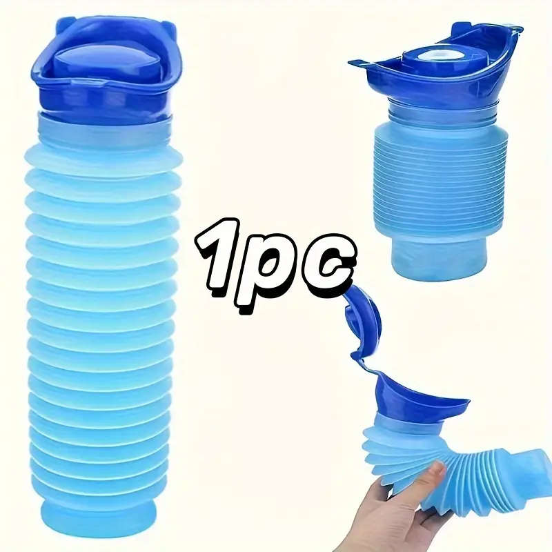 1pc Portable Collapsible Silicone Urinal Reusable Outdoor Emergency Pee Bottle for Men Women Kids