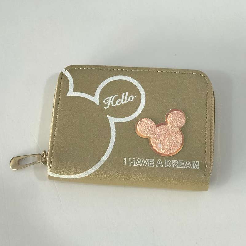 1pc A Cute Zipper Wallet for Girls a Casual Card Holder a Women'S Bag a Phone Pouch And an Ador