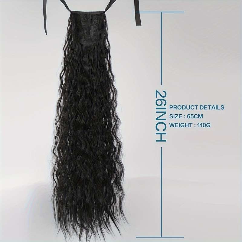 1Pc Black 40.64cm Fashion Design Wig