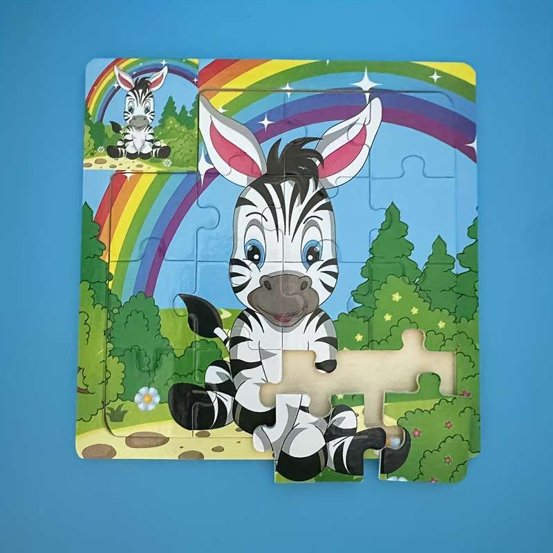 1pc Wooden Animal Giraffe Puzzle an Educational And Brain-Teasing Toy Perfect for H