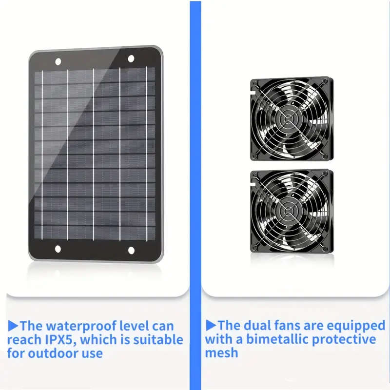 9w Solar Fan