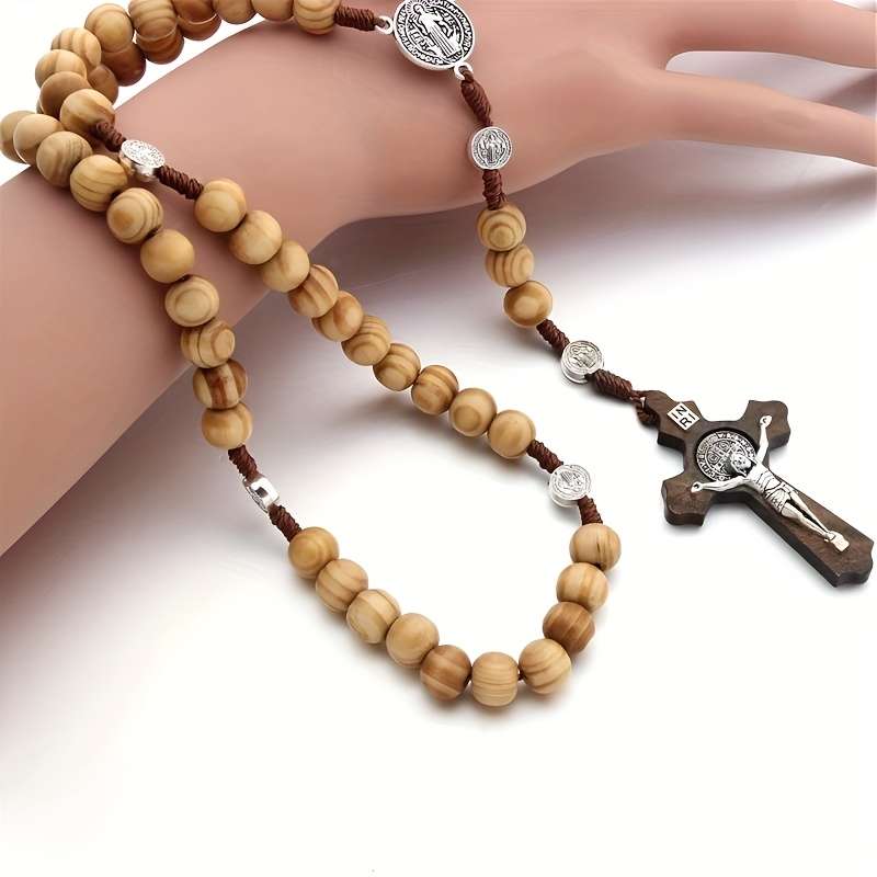 1 Piece A Brown Jesus Theme Pendant