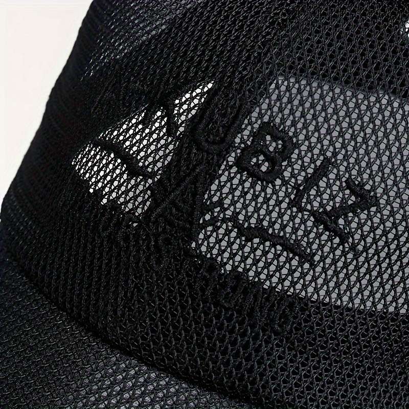1pc Summer Breathable Mesh Hat For Men And Women Casual Trucker Hat Adjustable Soft Top Baseb