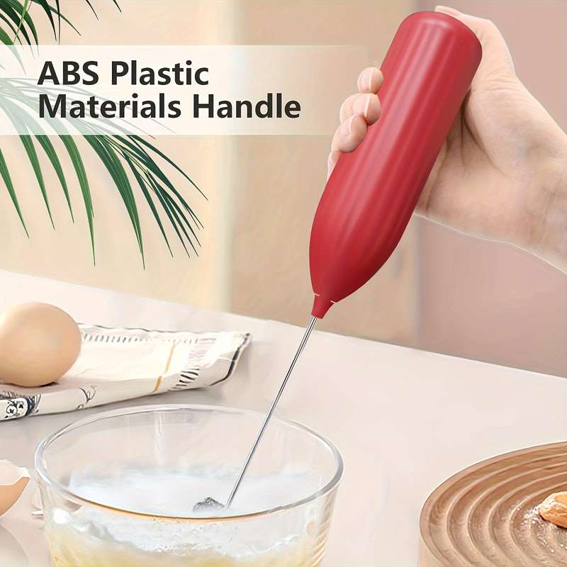 1pc Lalayuan Electric Milk Frother Mini Milk Foamer Battery OperatedNot Included Stainless Steel