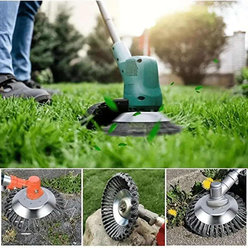 Fit Rotary Steel Weeding Brush For Lawn Mowers