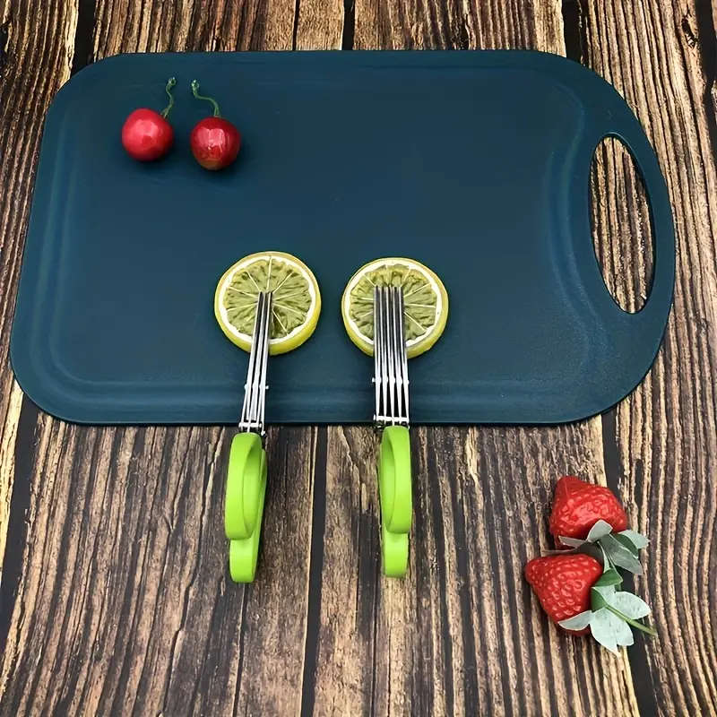 5-Layered Stainless Steel Kitchen Scissors Versatile Onion Herb Shredder Durable Safe