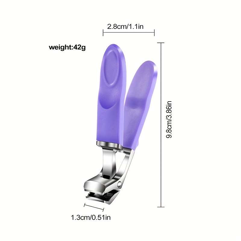 1pcs In-stock Stainless Steel Nail Clippers Heavy-duty Nail Clippers Curved Design Large Openin