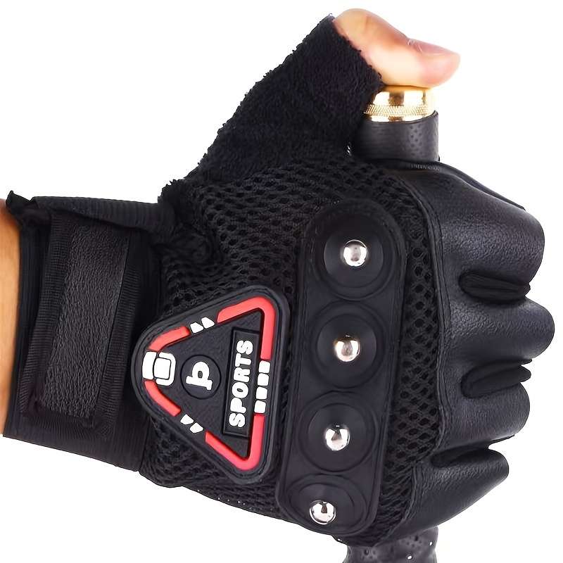 1 Pair Black One Size Outdoor Sports Gloves