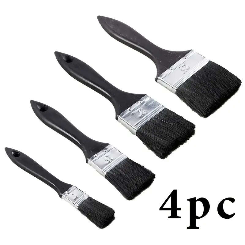 4-Piece Flat Paint Brush Set