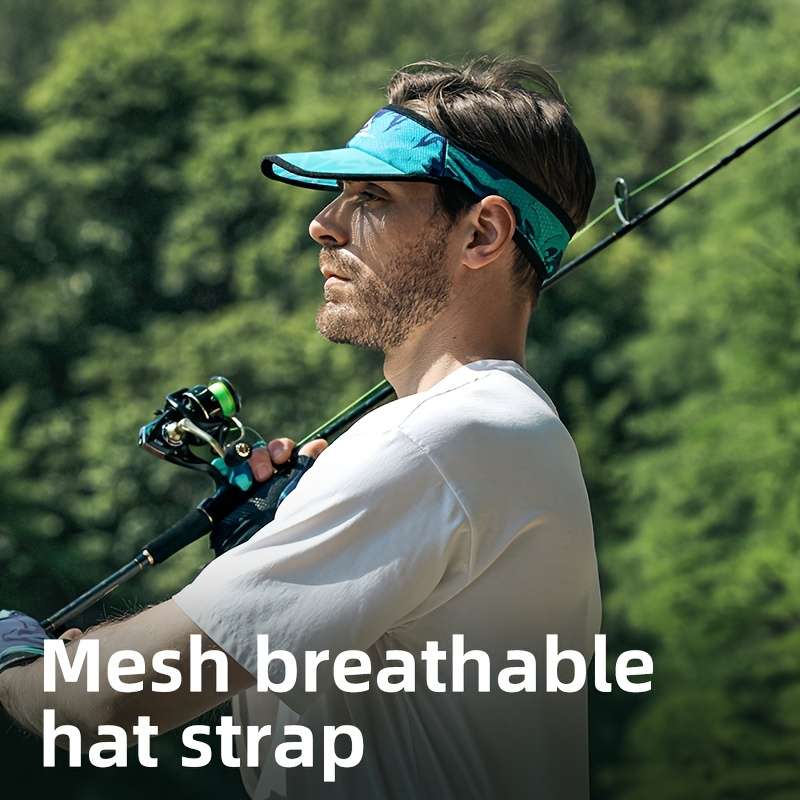 1pc GOLOVEJOY Unisex Summer Outdoor Sports Visor Cap Breathable Sweat-Wicking Sun Protection Hat