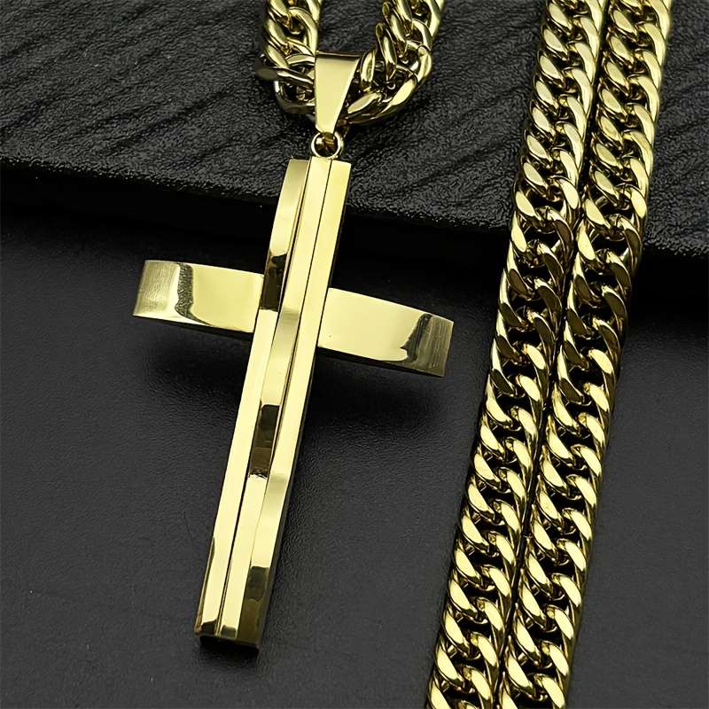 1 Piece Golden Jesus Theme Pendant