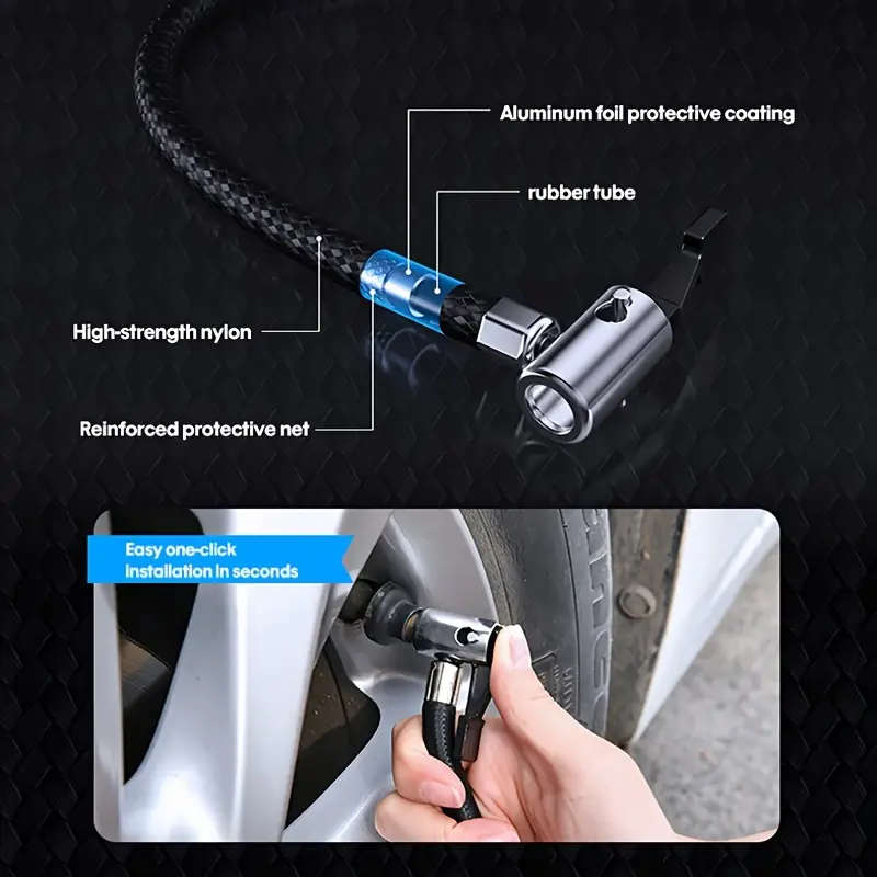 1pc Digital Tire Inflator 150PSI Car Air Compressor Pump Portable Car Air Compressor Pump Air Pump f