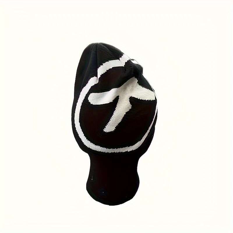 1pc Y2K Hip-Hop Style Knit Beanie Hat C Acrylic Stretchable Skull Cap Street Fashion Jacquard Desi
