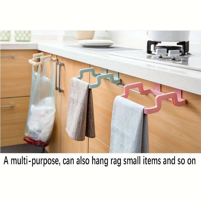 1pc Versatile Hanging Trash Bag Dispenser Reusable Plastic Bag Holder for Kitchen Pantry Ga