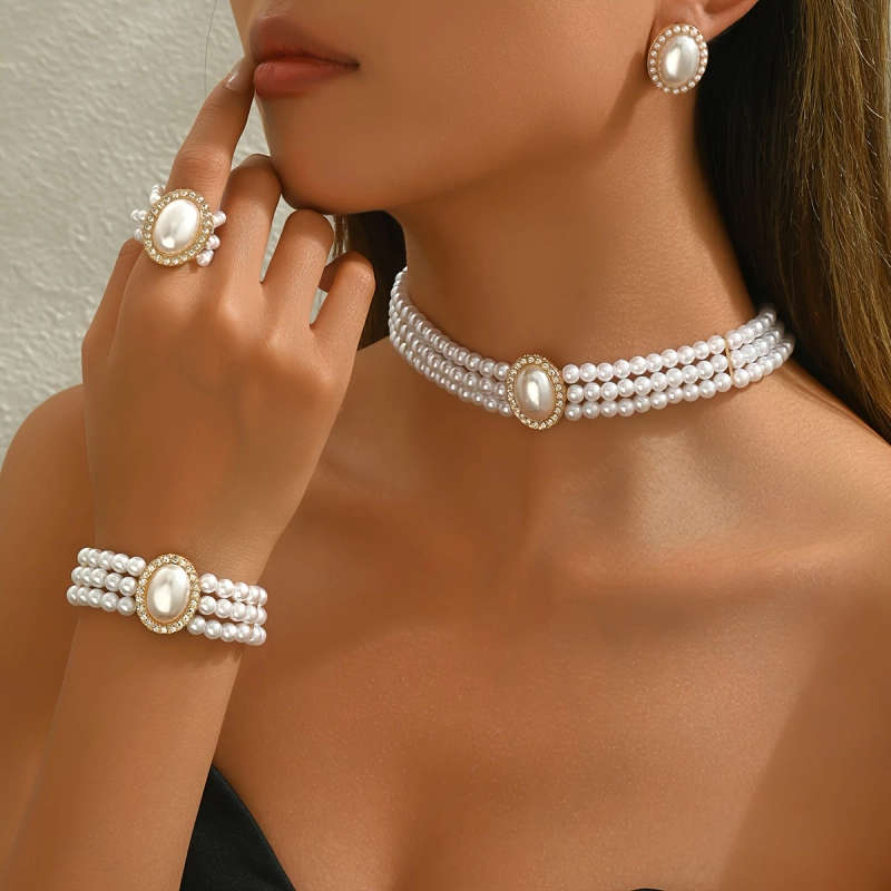 Imitation Pearl Necklace Jewelry