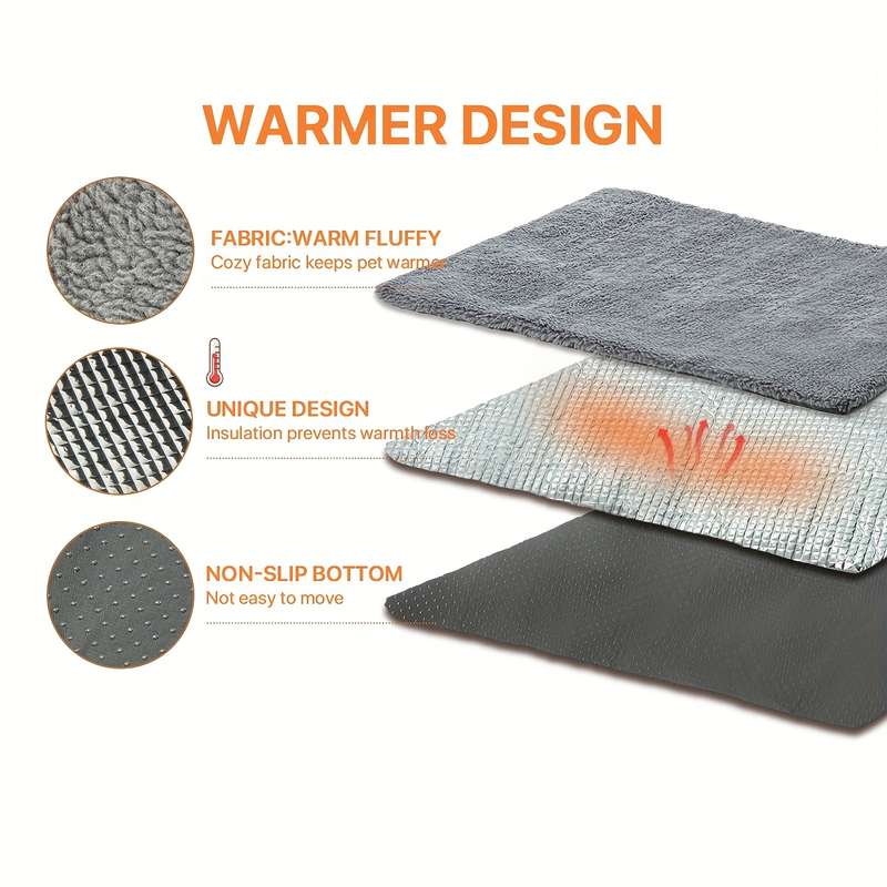1PC Pet Mat Light Grey Size 70x50cm 28x20IN