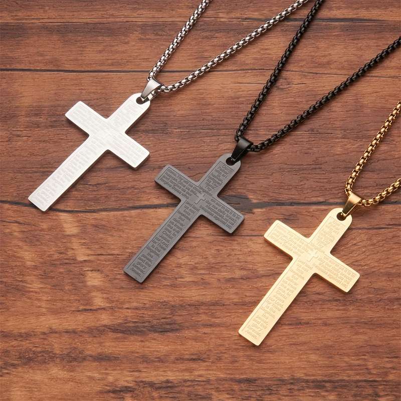 1 Piece Golden Jesus Theme Pendant